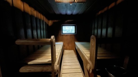 Sauna room of Hawk Nest sauna