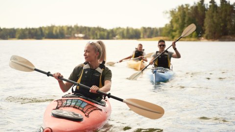 Kayaking in the archipelago of Espoo