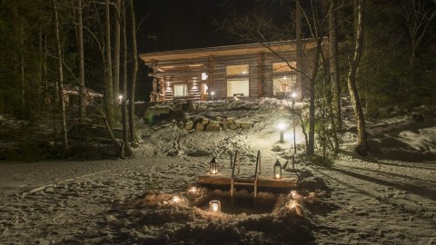 Villas Juhani, Maria and Taavetti have winter swimming possibility