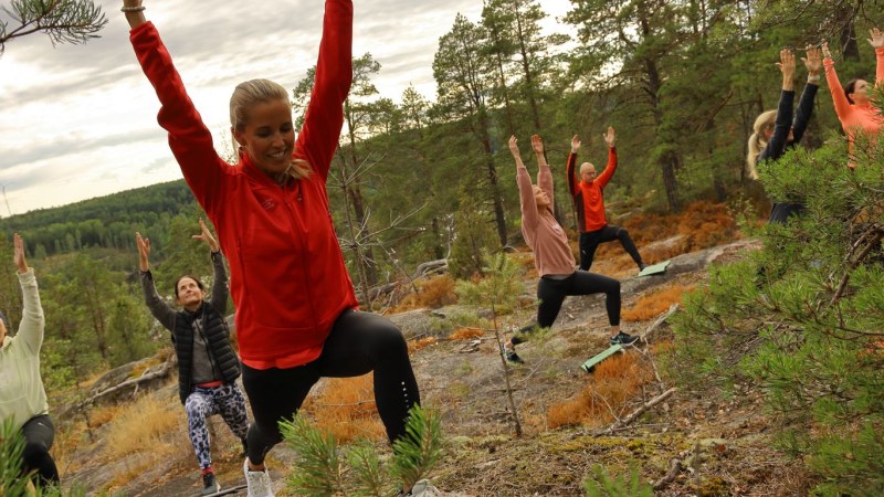 Yoga in the forest & herbal tea