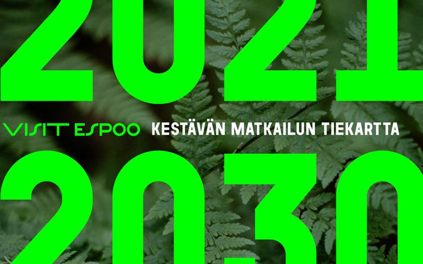 Visit Espoon kestävän matkailun tiekartta 2021–2030 kansi