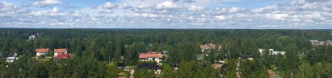 Sky view over Kauniainen
