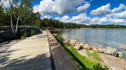 Espoo's Waterfront Walkway along the Baltic Sea 