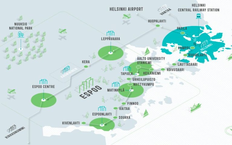 Map of Espoo